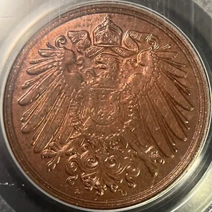 GERMANY. 1903, 1 Pfennig, D - PCGS MS64 - Empire, Munich - Picture 1 of 8