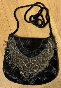 Vintage Nina Ricci Beaded Cross Body Handbag - Picture 1 of 6