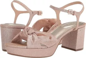 Bandolino Prezley Women's Prezley Heeled Sandal champagne rose Gold size 8.5 - Picture 1 of 18
