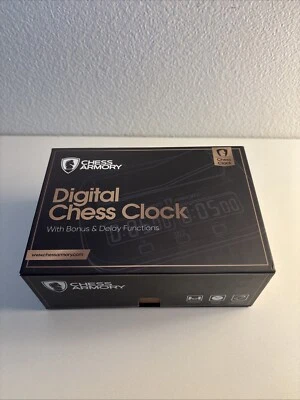Chess Armory Digital Chess Clock with Bonus and Delay Functions - Image 1 of 4