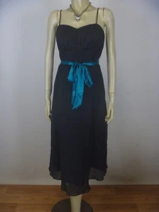 MONSOON  UK Evening Occasions Silk Linen  Mix Dress Sz 8 10  5 Items = Free Post - Imagen 1 de 9