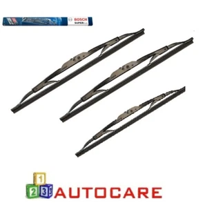 Bosch Superplus Front + Rear Window Wiper Blades For Toyota Prius NHW20 - Picture 1 of 1