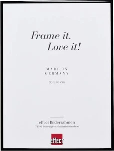 Effect Quadro Bilderrahmen 40x40 cm Schwarz hochglanz Museumsglas - Bild 1 von 20