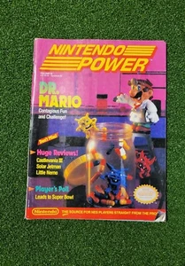 Nintendo Power Volume 18 Dr. Mario Cover w/Attach Mega Man III Poster -Free Post - Picture 1 of 13