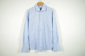 PAL ZILERI _ MEN'S ELEGANT BUSINESS FORMAL DOUBLE CUFF SHIRT REGULAR _ 44 / 17.5 - Picture 1 of 6