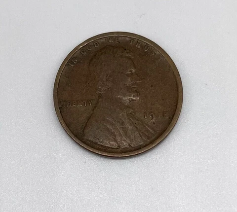 1918 Lincoln Wheat Cent Penny **No Mint Mark** Very Collectible , RARE, Genuine Cover