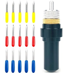 1 HQ Summa D Portalame +5pz LameVinile Taglierina Plotter 30° 45° 60° - Foto 1 di 14