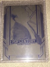 DAVID KOECHNER 2021 Leaf Metal Pop Century BLACK PRINTING PLATE #1/1 ANCHORMAN