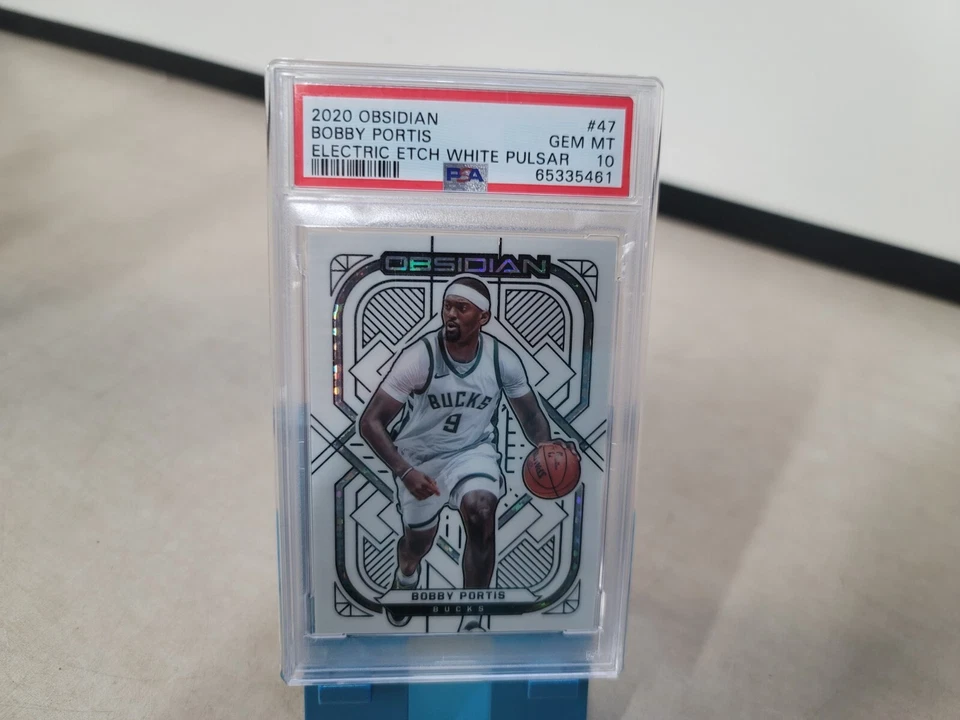2020/21 Obsidian White Pulsar Electric Etch Bobby Portis SP #47 PSA 10 T6390 - Image 1 of 4