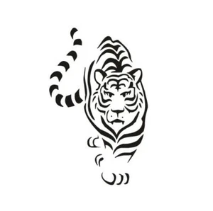 Adesivo auto gatto tigre sticker - camper, furgone molti colori. - Foto 1 di 2
