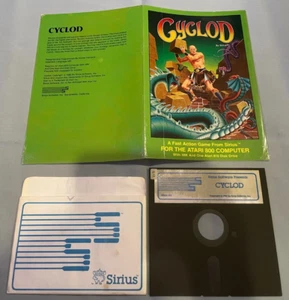 Cyclod - Seltenes Atari 800 Computer Sirius Videospiel 5,25" Disk + Hülle GETESTET! - Bild 1 von 1
