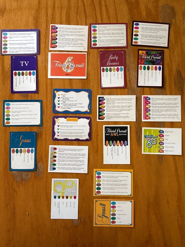 1000 ТРИВИАЛЬНЫХ КАРТ ПРЕСЛЕДОВАНИЯ (10 изданий) 10 различных колод из 100 карт - Изображение 1 из 1