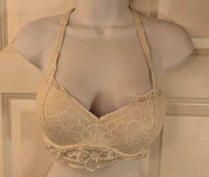 PINK, Racer Back Bra With Lace Covered Cups, size S, D-DD - Picture 1 of 4