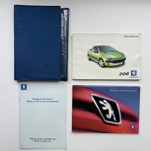 PEUGEOT 206 - 206CC OWNERS MANUAL HANDBOOK 2001 PRINT - WALLET PACK 2000 - 2004 - Picture 1 of 10