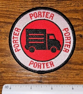 Porter 1st Responder Red Black & White Ambulance Embroidered Patch - Picture 1 of 1