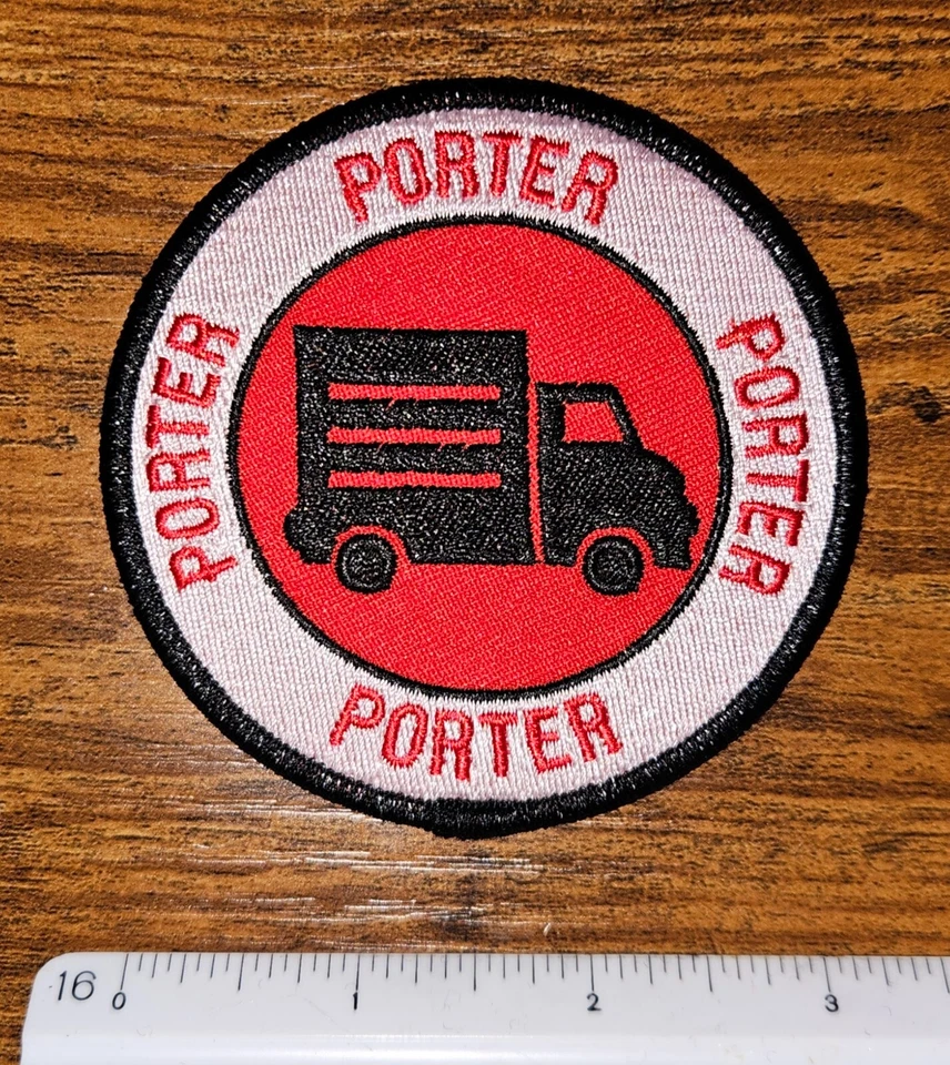 Porter 1st Responder Red Black & White Ambulance Embroidered Patch - Image 1 of 1
