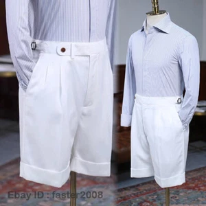 Pantalones Cortos Sueltos Para Hombre Gurkha Verano Nápoles Cintura Alta Rectos Informales S-5XL - Imagen 1 de 23