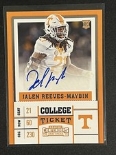2017 Contenders Jalen Reeves-Maybin RC Rookie College Ticket Auto #260 Lions LB