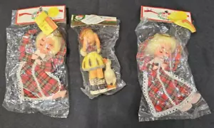 NOS- Vintage Lot/3 Christmas Ornaments 2) Angels 1) - Kurt Adler Plastic Hummel - Picture 1 of 11