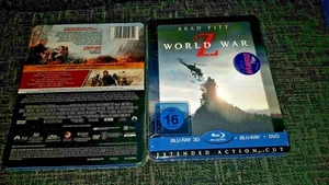 WORLD WAR Z 3D+2D Extended Blu-Ray Media Market Exclusive Lenticular Steelbook+ - Picture 1 of 1