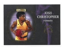 2022-23 Wild Card Matte Draft Smoking Gun Black Purple #SG-14 Josh Christopher