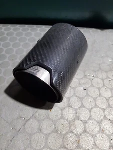 BMW M Performance Carbon Fibre Exhaust Tip 1 2 3 4 Series M2 M3 M4 - Picture 1 of 7
