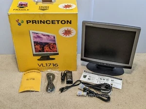 Princeton VL1716 17 Inch LCD Computer Monitor: Complete With Cables + IOB Tested - Picture 1 of 21