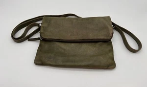 Sticks and Stones Bag Crossbody Leather Green Pebbles Shoulder Magnetic Closure - Picture 1 of 11
