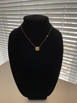 kate spade New York Pave Small Square Pendant Necklace - NIB - Image 1 of 4