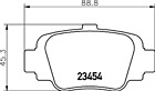 Chase Matches Mdb1569 Bw554 Brake Pad Set Fits Nissan Micra