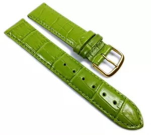 Louisiana Print Replacement Strap Watch Strap Calfskin Green 21764G - Picture 1 of 3
