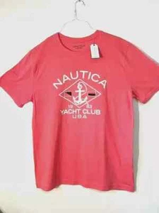 Nautica Herren Gr. "L" Yacht Club Anchor Graphic Sleep T-Shirt - Teaberry - Bild 1 von 9