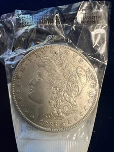 Sealed 1885 Uncirculated Morgan Dollar Extra Fine #2 Quality Brilliant Gem - Picture 1 of 2