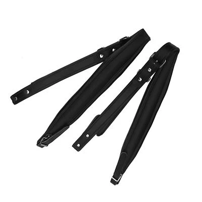 Correas de cinturón de hombro ajustables resistentes al desgaste para acordeón bajo 16-120 negro Foto 1 de 4