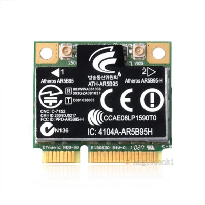 Atheros AR5B95 Wireless WiFi WLAN Card for HP G42 CQ42 G62 CQ62 605560-005 PCI-E - Image 1 of 4