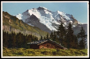 Berglandschaft mit Jungfrau Schweiz Thor E. Gyger Postkarte - Bild 1 von 2