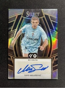 2023-24 Panini Select Savo Milosevic True Black 1/1 Prizm Auto RC Celta Legend - Bild 1 von 2