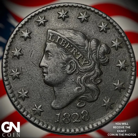 1828 Coronet Head Large Cent  Q7315 Cover