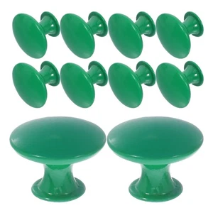 10 piezas manijas redondas de gabinete de aleación de zinc estilo vintage verdes para puertas de armario - Imagen 1 de 12