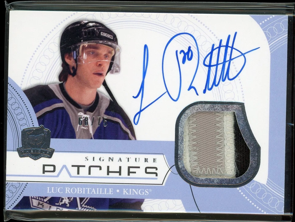 2011-12 Upper Deck The Cup Signature Patches #SP-LU Luc Robitaille Auto FG01 /75 - Image 1 of 2