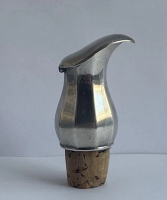 ATQ DE COLECCIÓN Alemán Alpacca Hoka Deco Plateado Vertedor de Licor Contador Equilibrado Foto 1 de 4