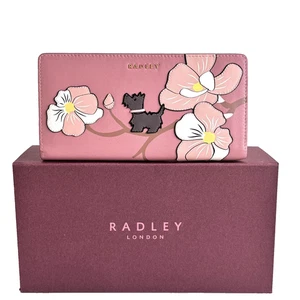 Radley große faltbare Geldbörse Coin Street Magnolienrosa Leder in Geschenkbox - neu - Bild 1 von 7
