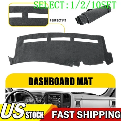 fits 1999-2006 CHEVROLET SILVERADO 1500 2500 3500 DASH COVER MAT / GRAY 1~10X - Изображение 1 из 4