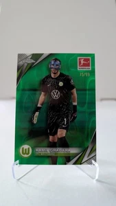 2024-25 Bundesliga Topps Chrome Kamil Grabara /99 Green Lava Refractor Wolfsburg - Picture 1 of 2