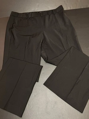 Calça social feminina Talbots Heritage preta lã x calça perna larga 16 excelente estado usado clássica - Imagem 1 de 4