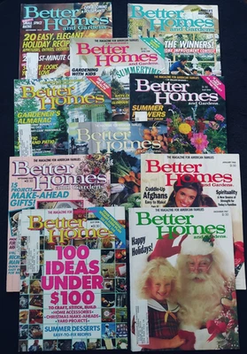 Vintage Better Homes & Gardens Magazines: Lot of 10 - From 1987 thru 1989 Foto 1 de 4
