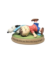 2010 When Life Takes you for a ride, Hang on tight Snoopy and Linus Figurine - Picture 1 of 5