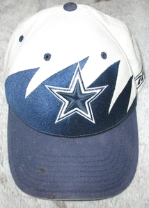 Cappello Dallas Cowboys Reebok vintage NFL attrezzatura denti di squalo anni 90 gancio/anello posteriore - Foto 1 di 7