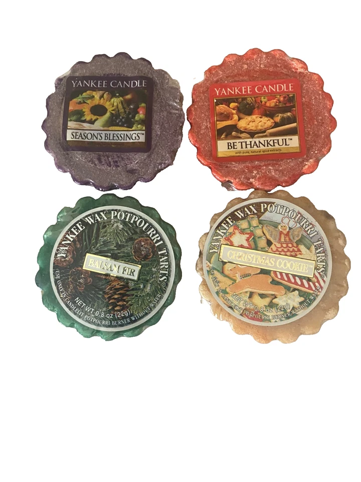 4 Yankee Candle Wax Potpourri Tarts Christmas Thanksgiving - Image 1 of 1