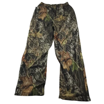 Game Hide Mossy Oak Pants Mens XL Hush Hide Camo Elastic Waist Pullup Packable - Image 1 of 4